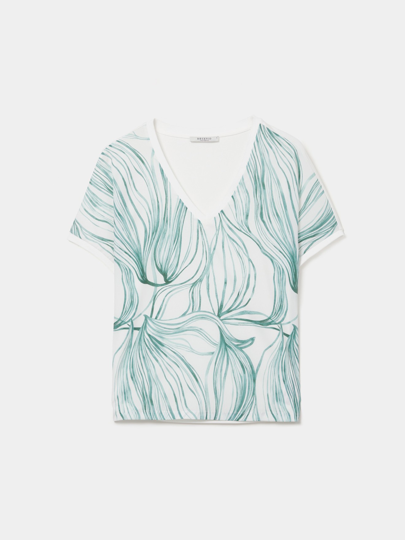 T-shirt Fluída Estampada