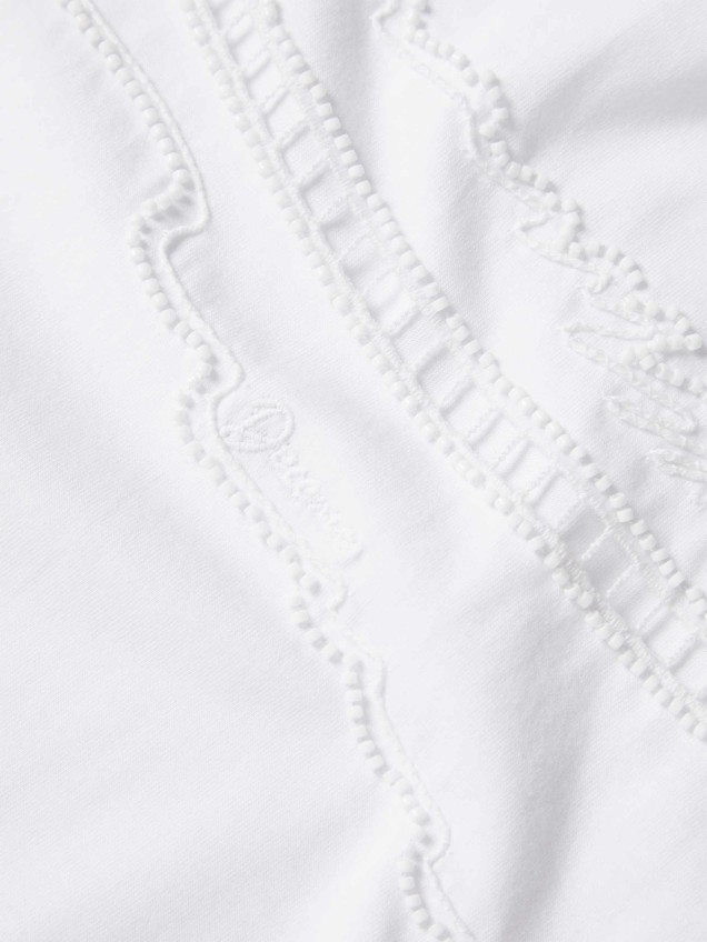 T-shirt com Missangas e Bordados