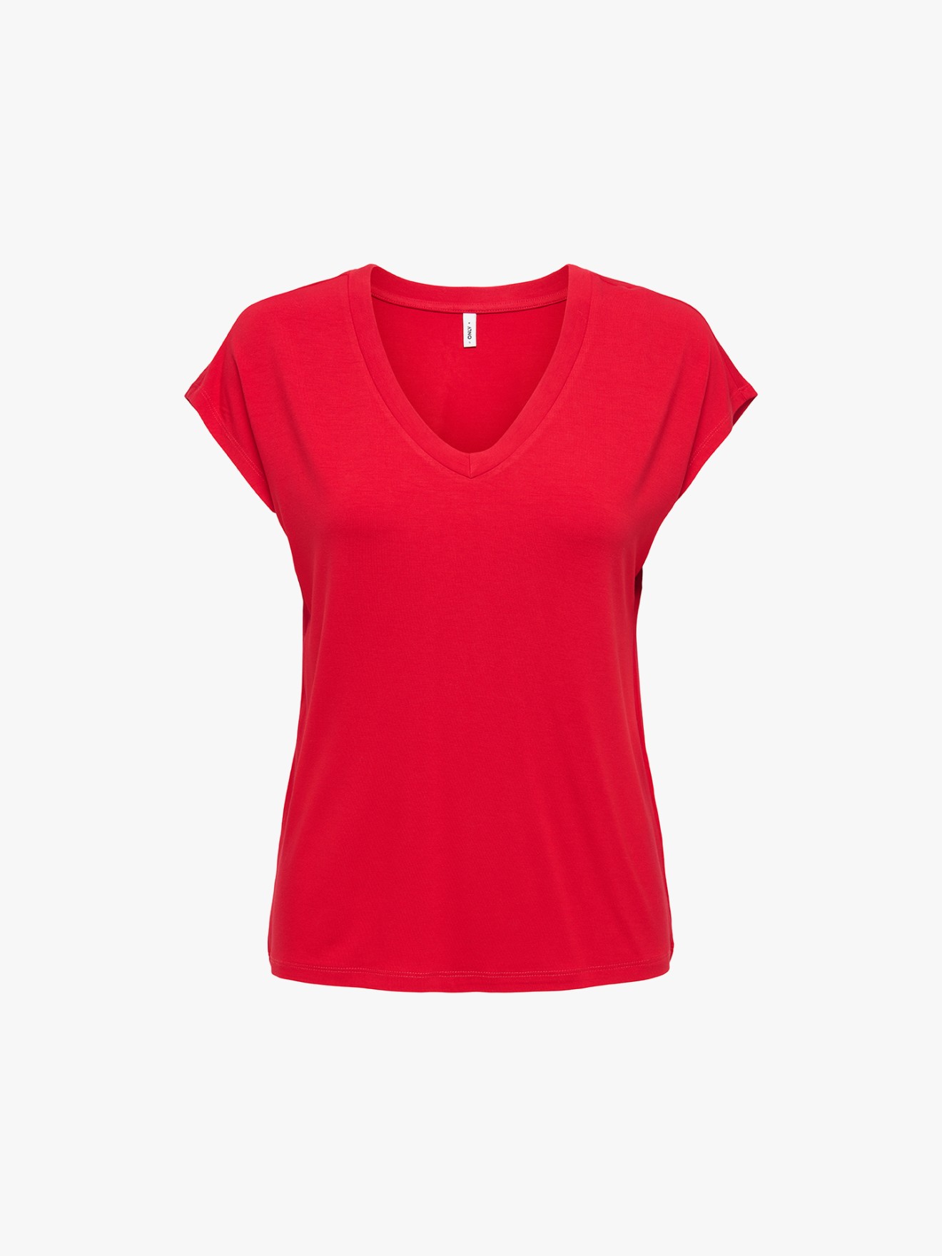 T-shirt com Decote em V