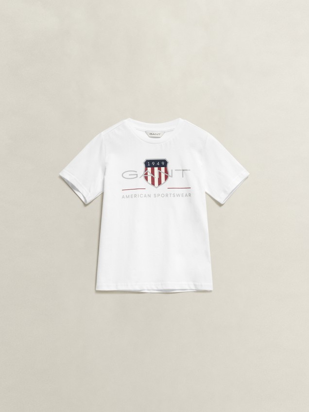 T-shirt com Logo Estampado