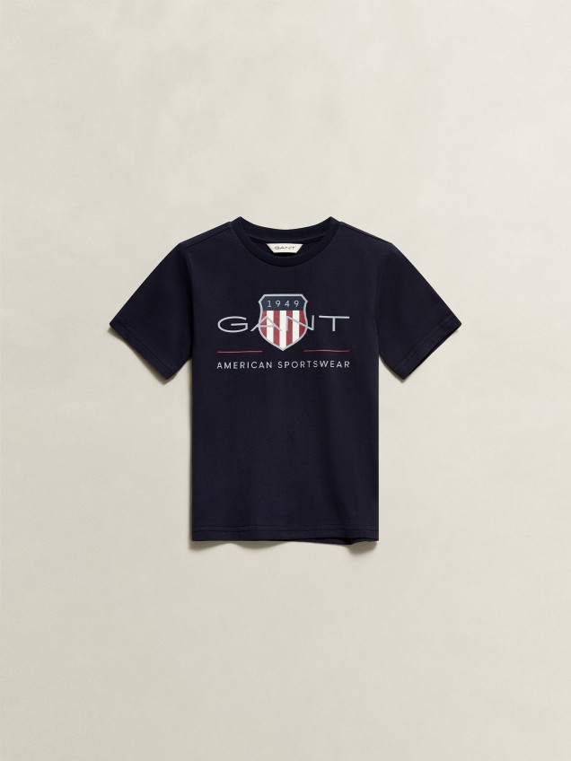 T-shirt com Logo Estampado