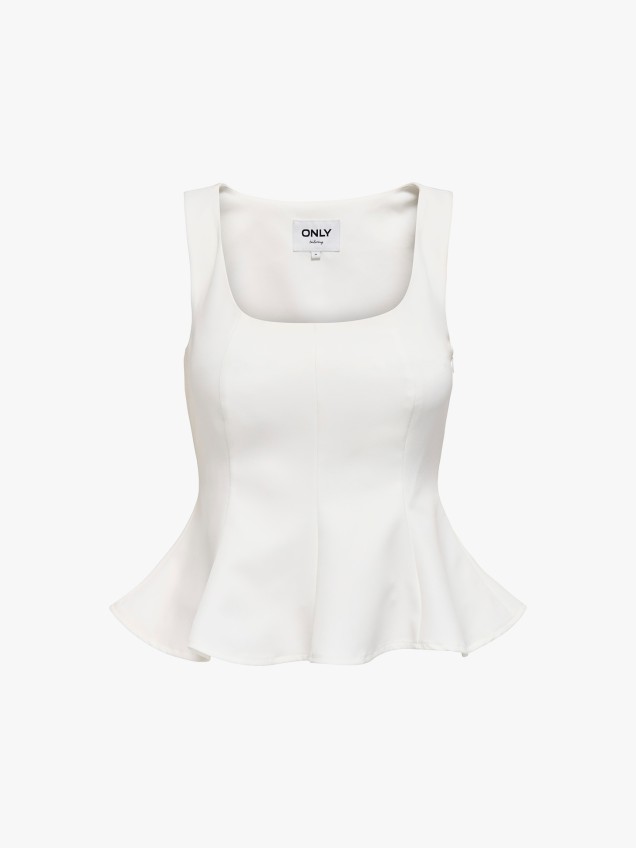 Top com Bainha Peplum