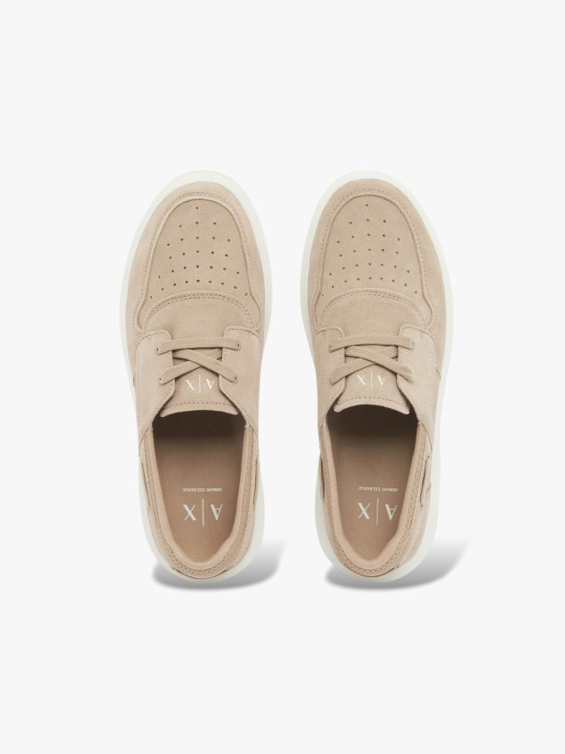Sapatilhas Slip-On em Camurça