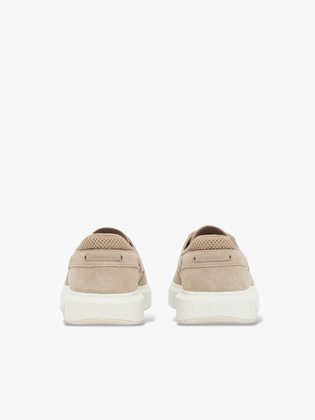 Sapatilhas Slip-On em Camurça