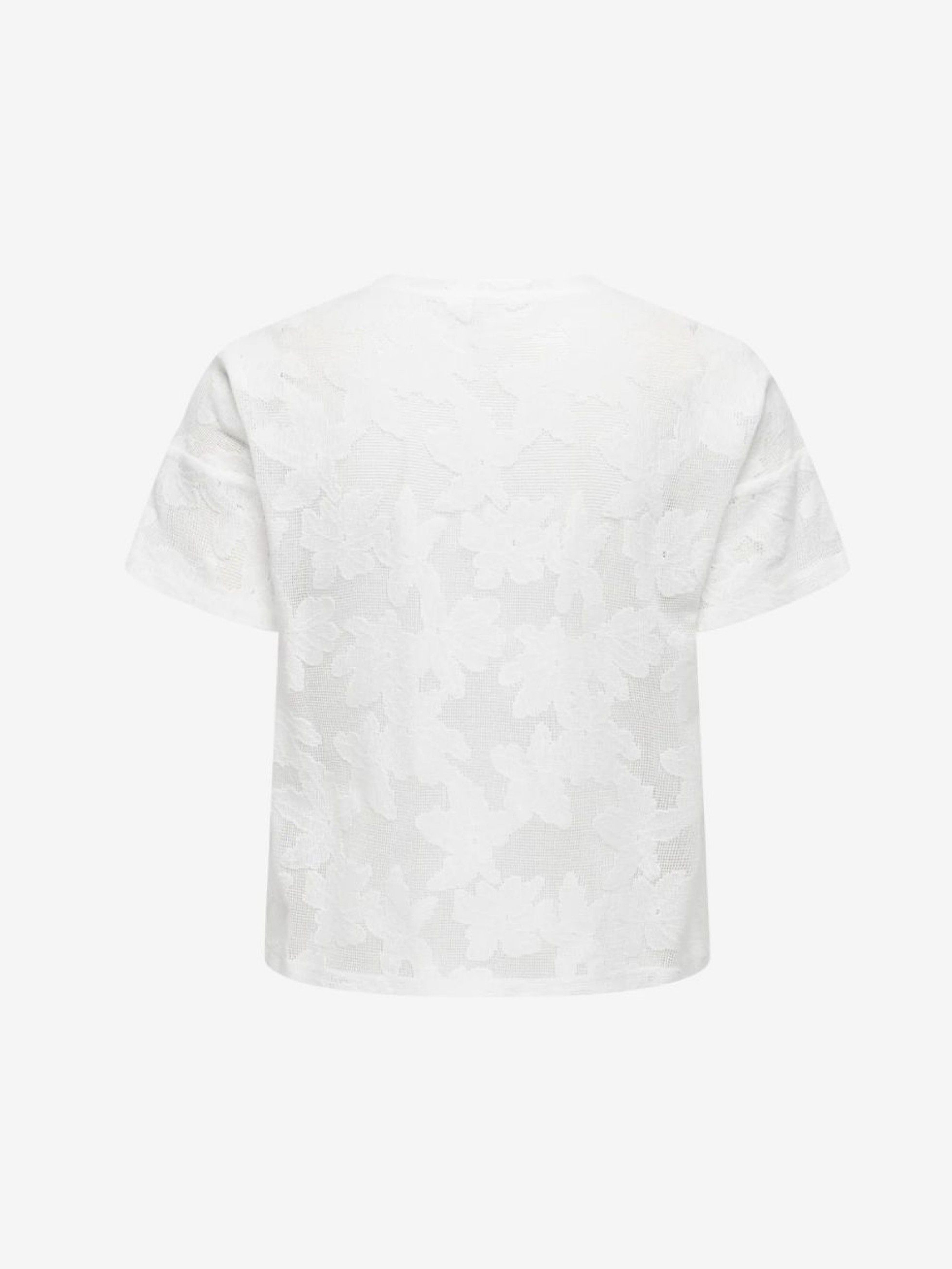 T-shirt em Renda Floral