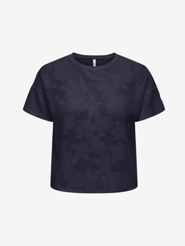 T-shirt em Renda Floral
