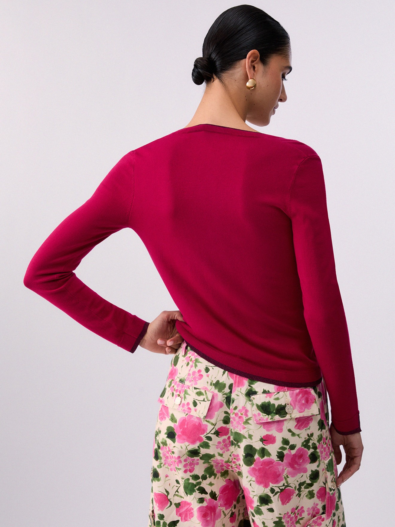 Camisola de Malha com Decote em V