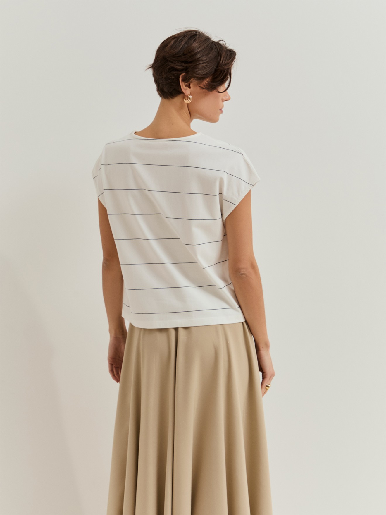 T-shirt às Riscas