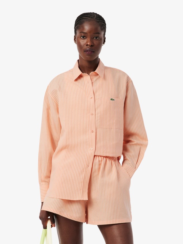Camisa Oversized às Riscas