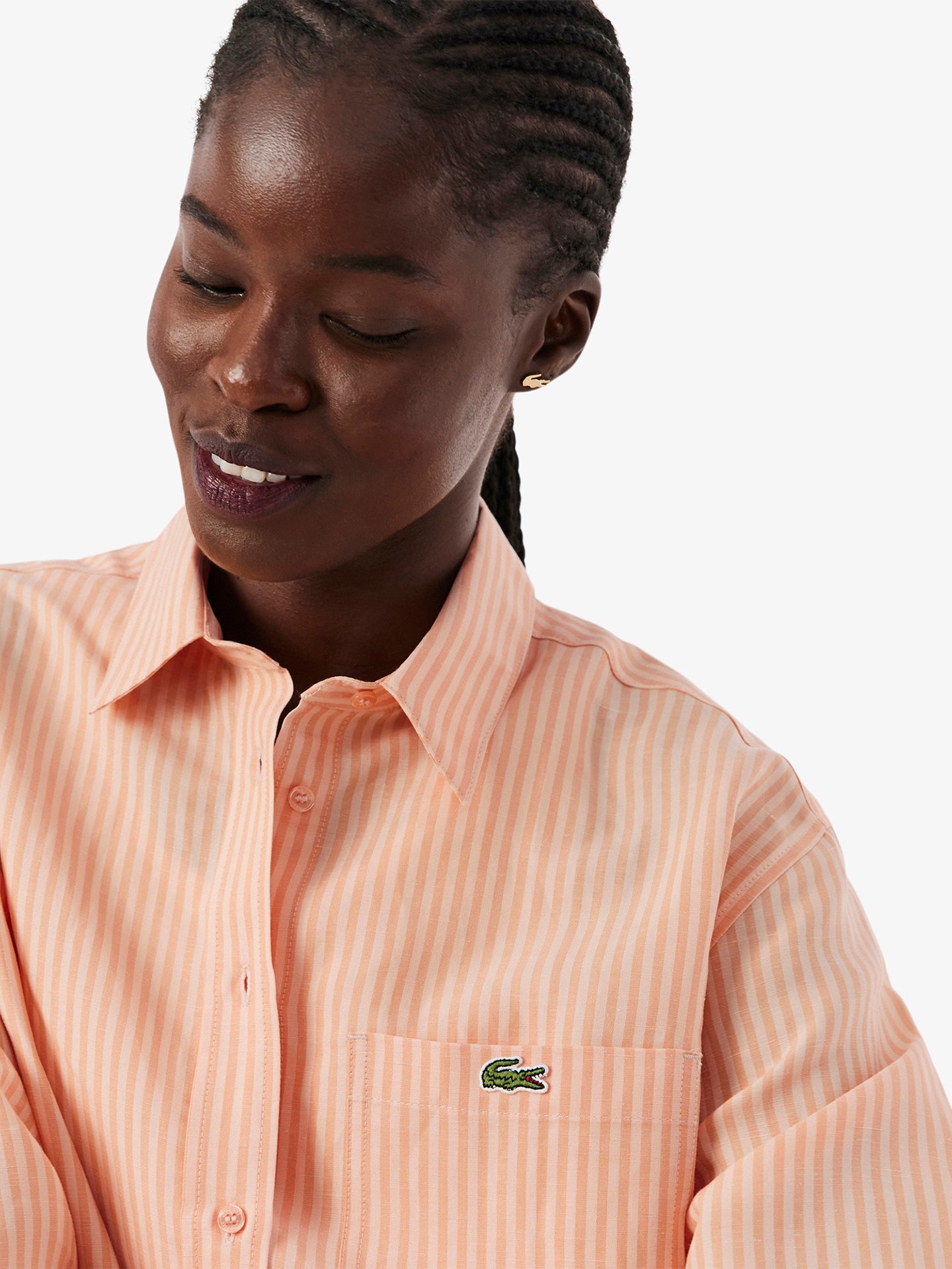 Camisa Oversized às Riscas