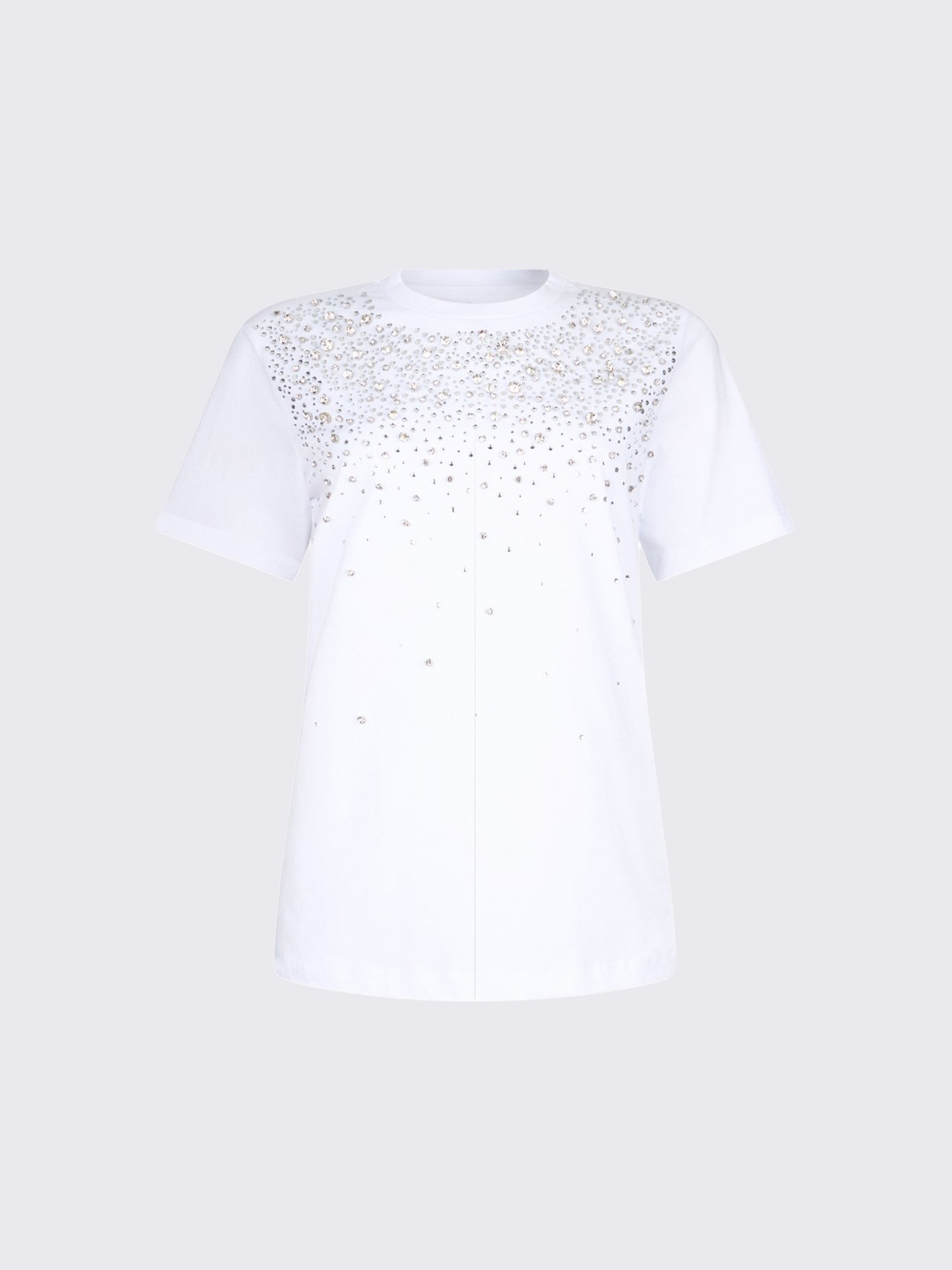 T-shirt com Aplicação de Pedraria