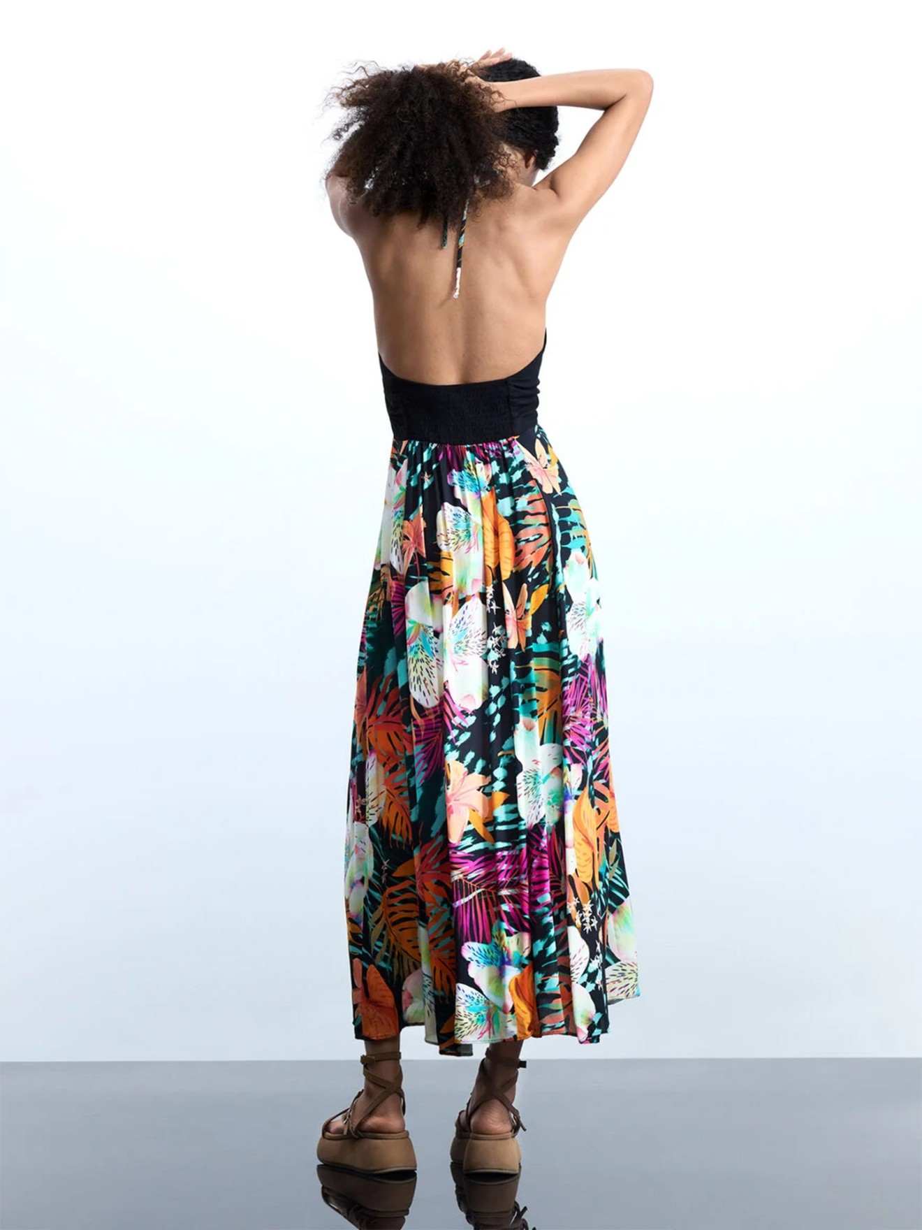 Vestido Comprido com Estampado