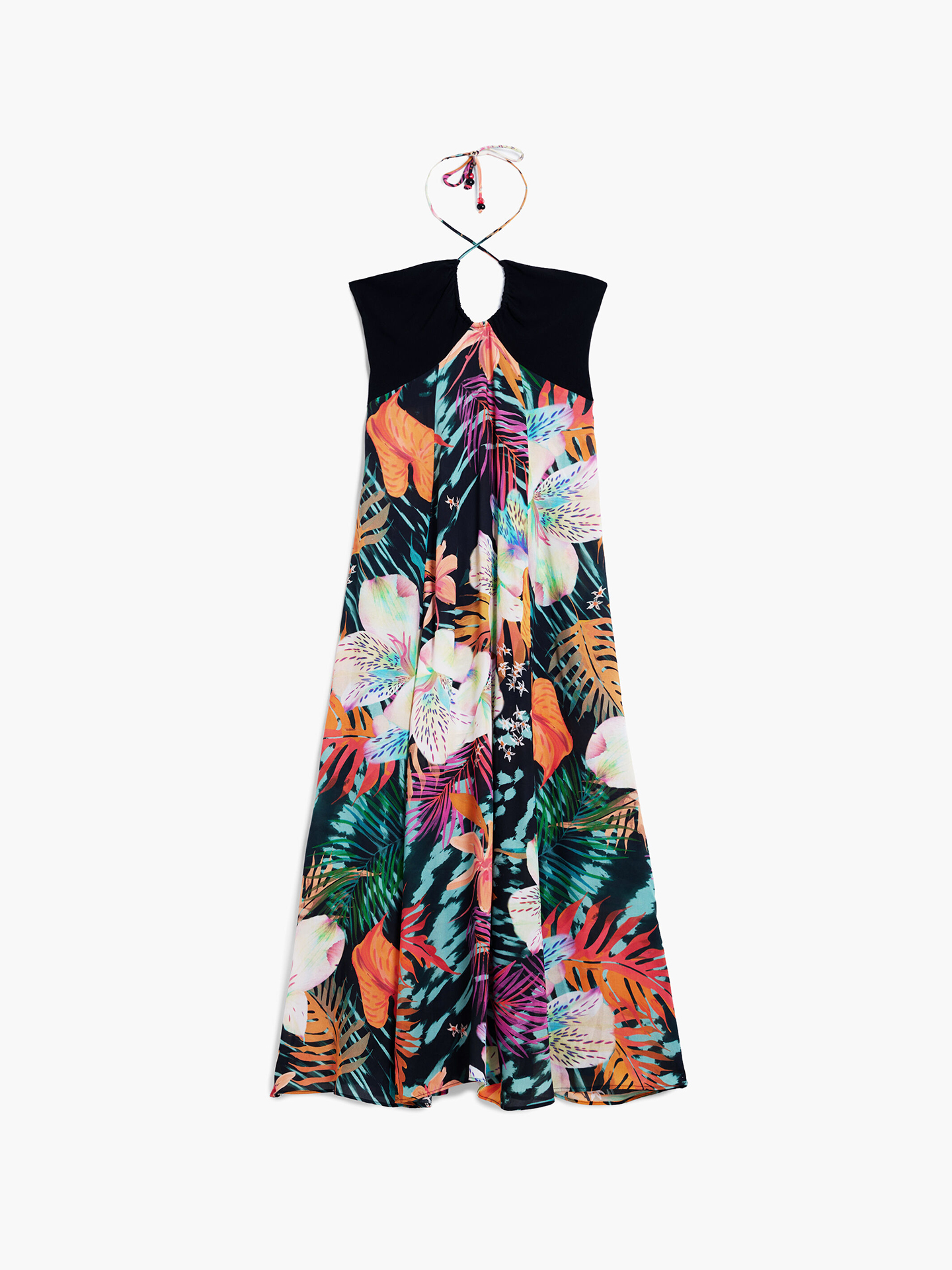Vestido Comprido com Estampado