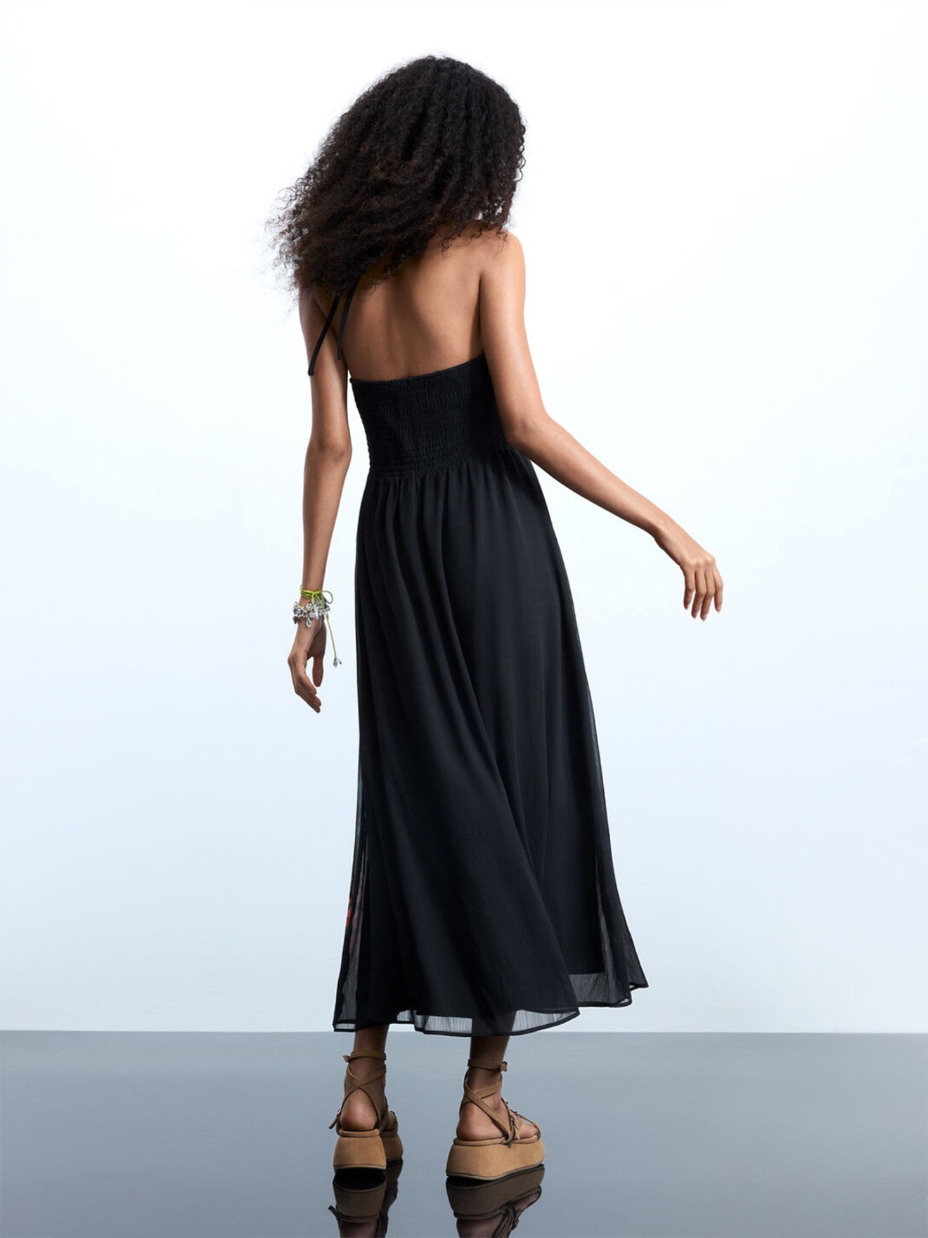 Vestido Midi com Estampado