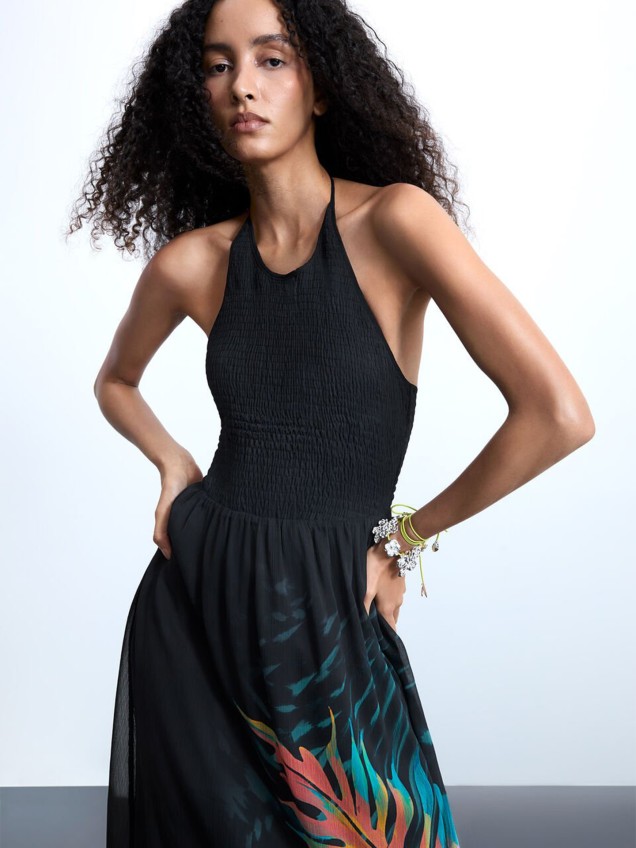 Vestido Midi com Estampado