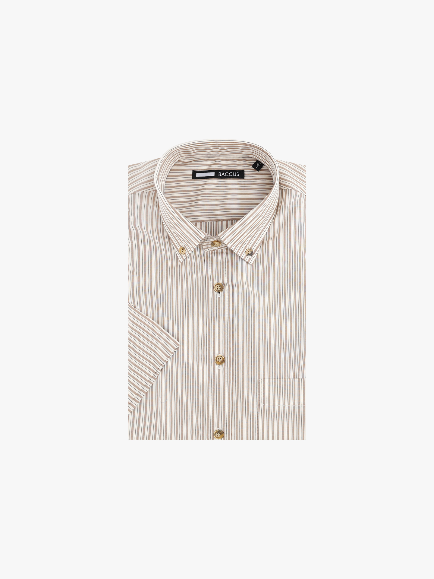 Camisa de Manga Curta às Riscas