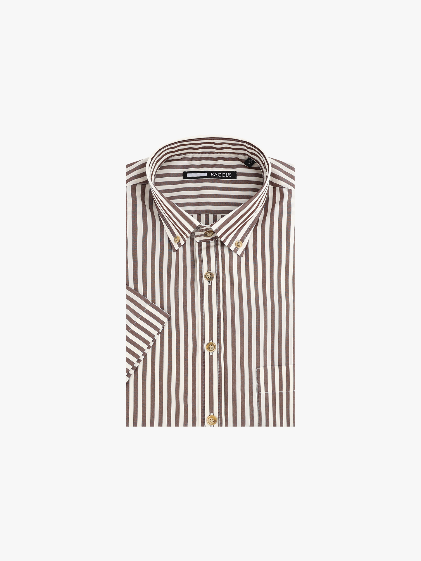Camisa de Manga Curta às Riscas