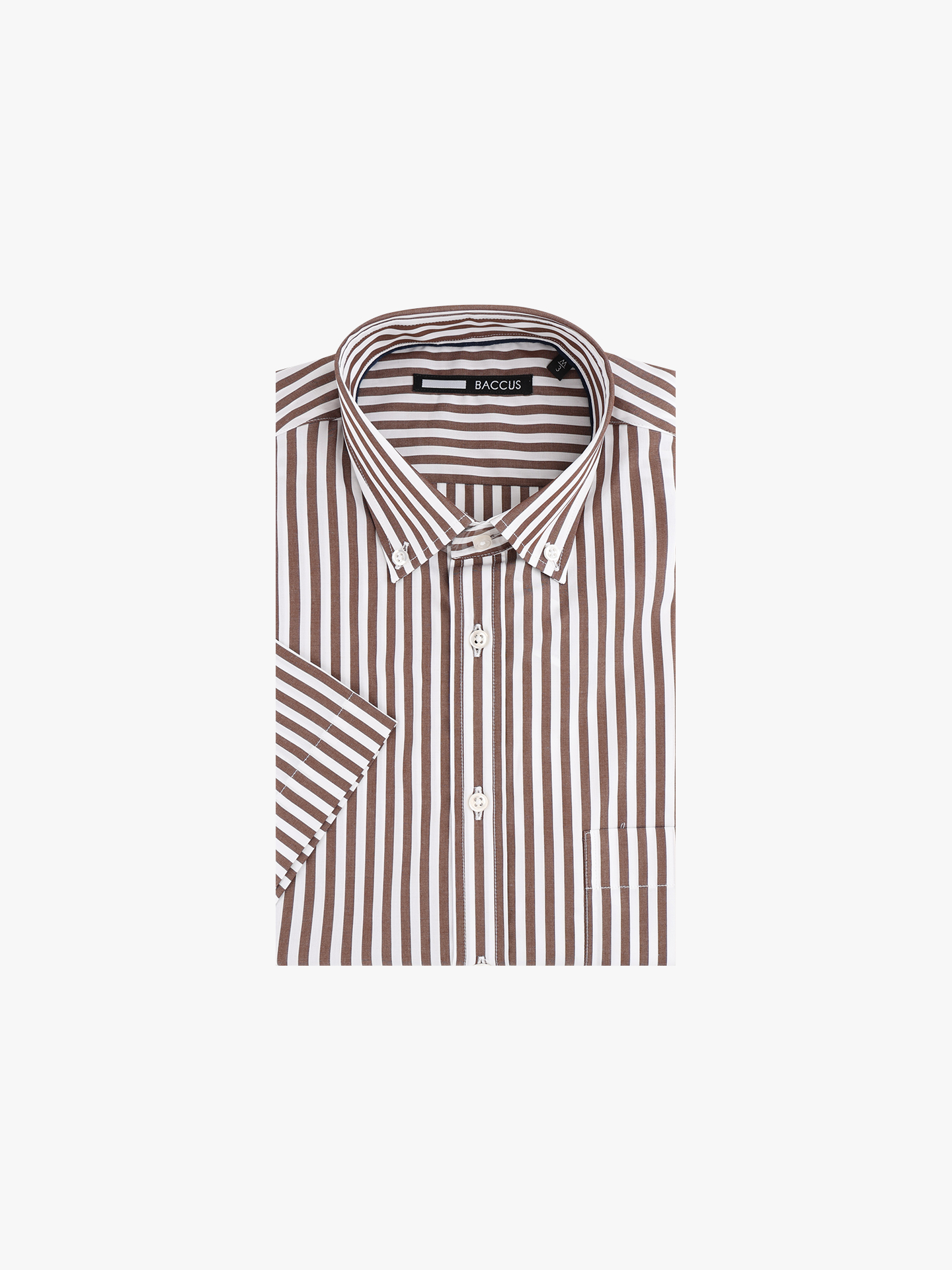 Camisa de Manga Curta às Riscas