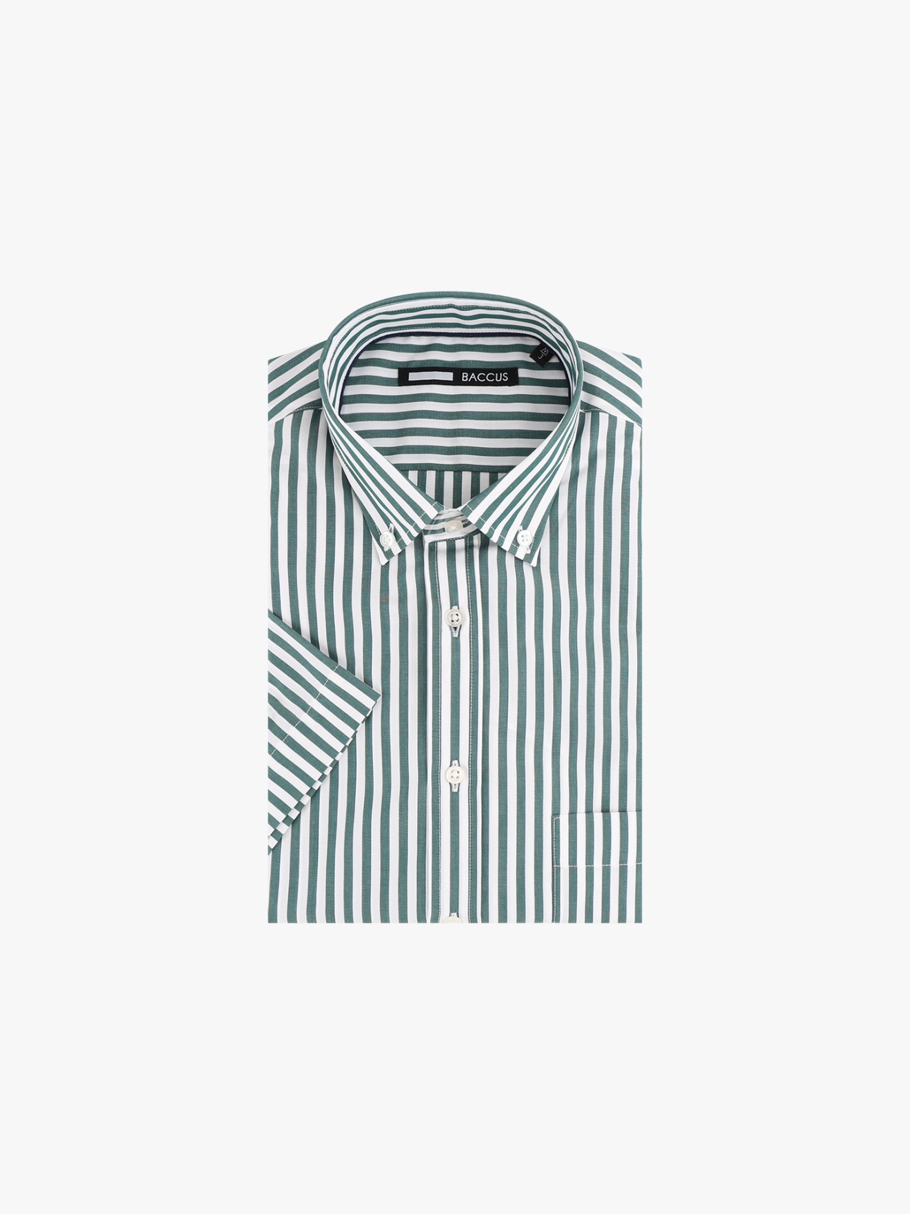 Camisa de Manga Curta às Riscas