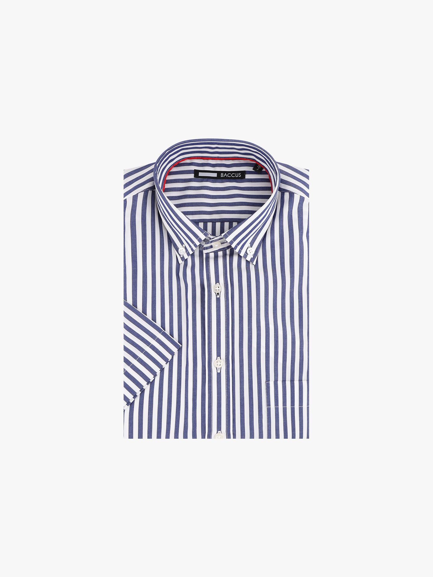 Camisa de Manga Curta às Riscas