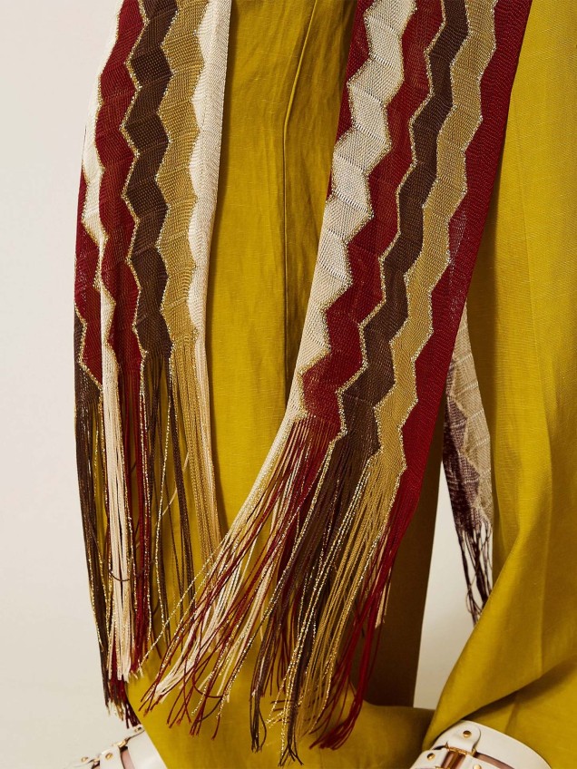 Kaftan em Malha Jacquard