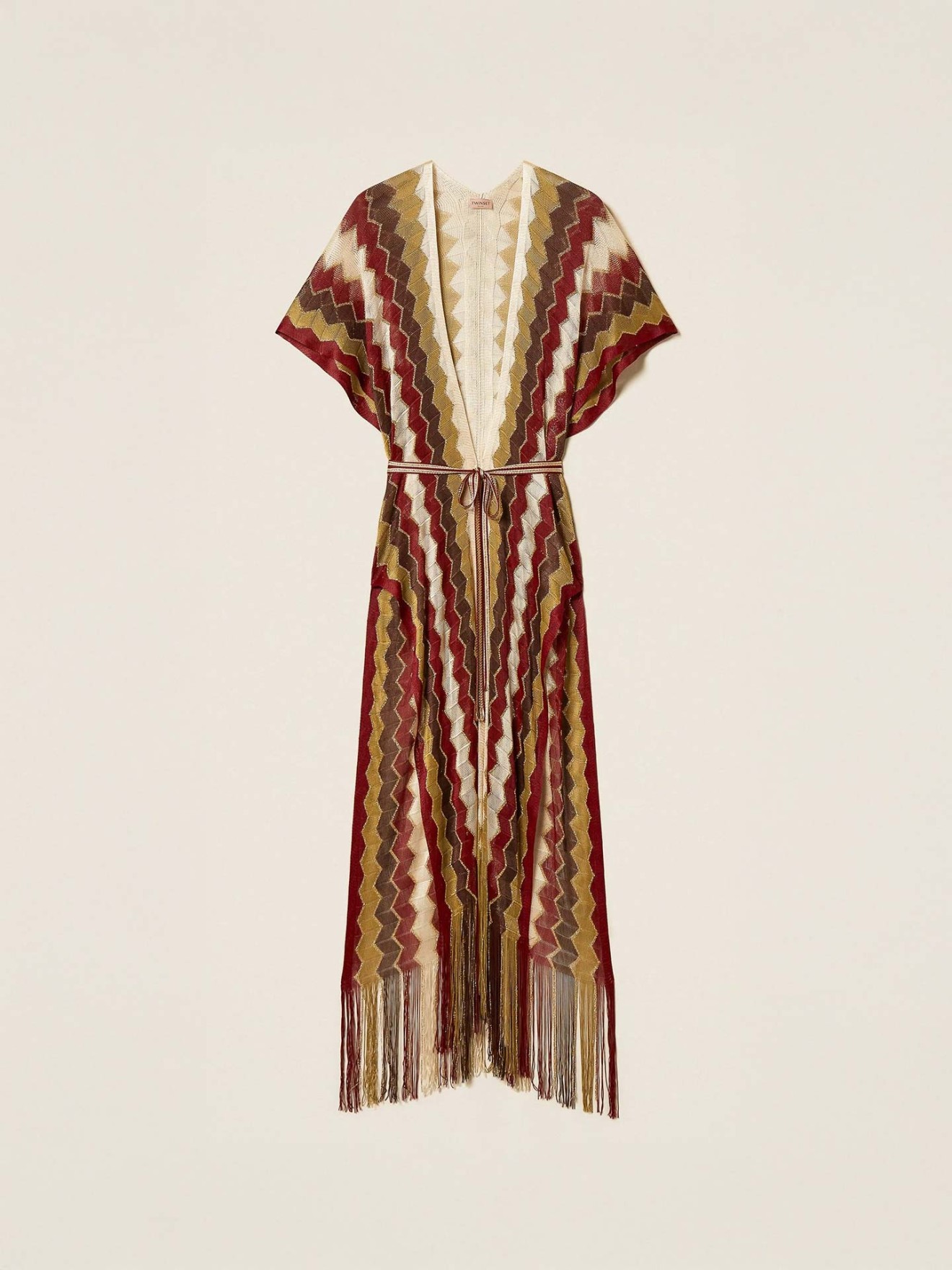 Kaftan em Malha Jacquard