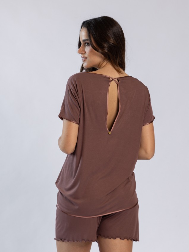 Pijama Curto com T-shirt