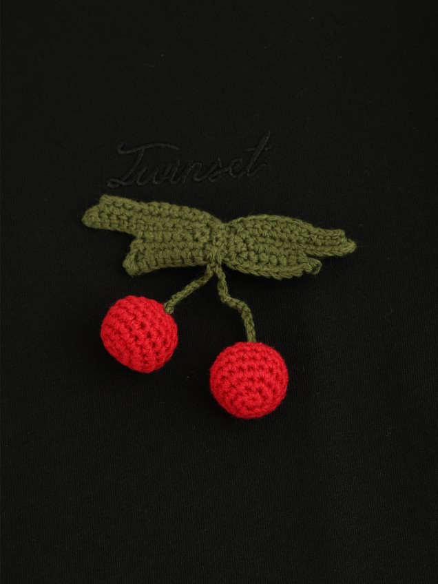 T-Shirt com Gola Redonda