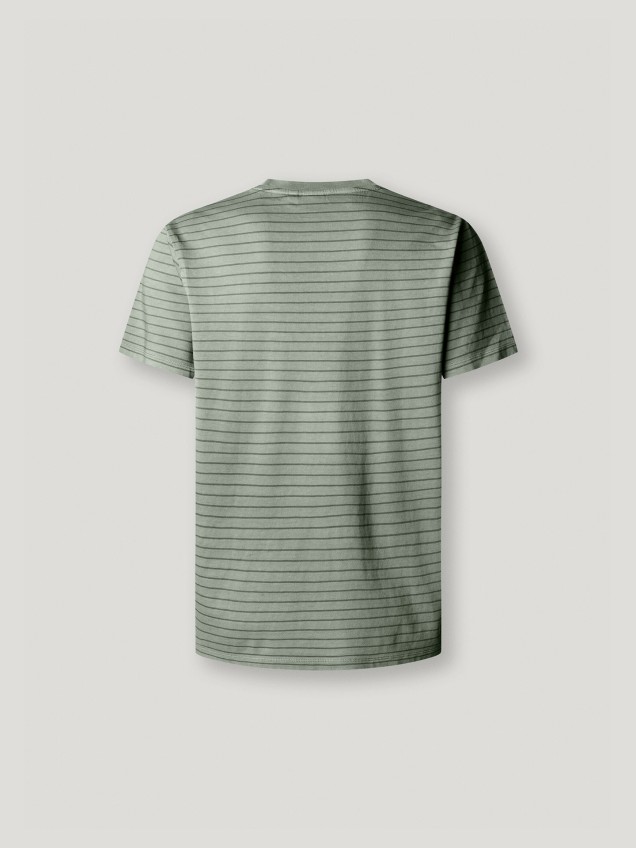 T-shirt às Riscas Regular Fit