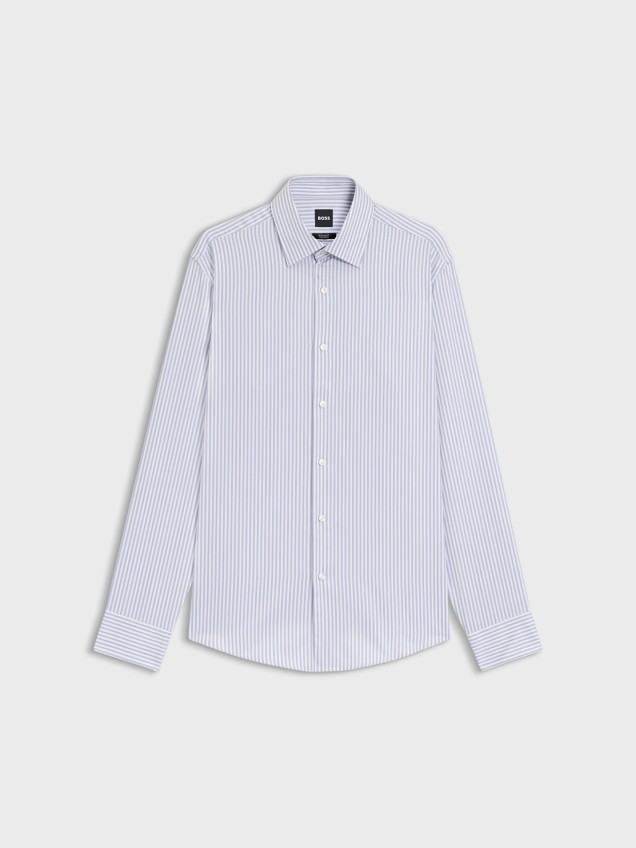 Camisa Regular Fit às Riscas