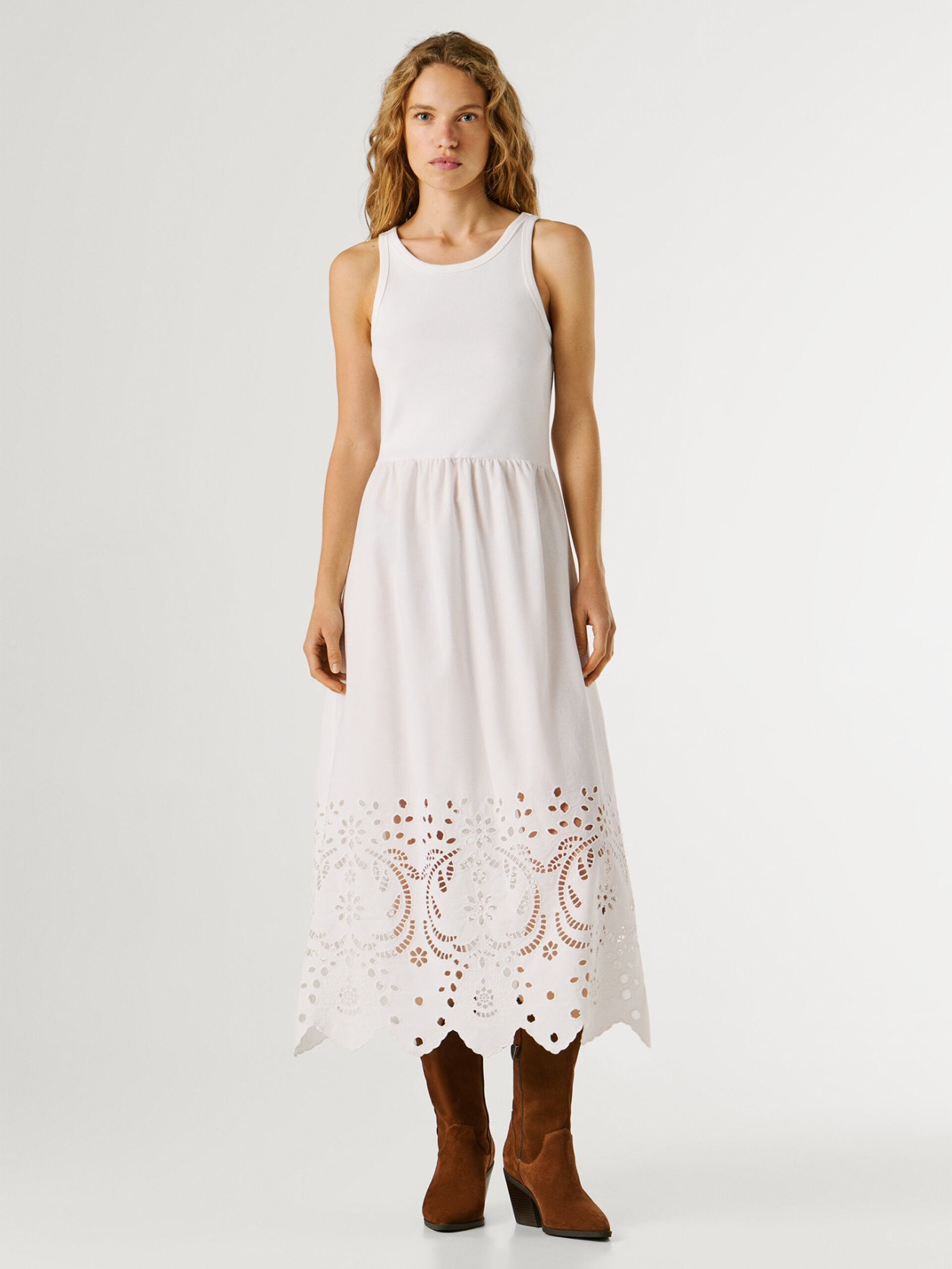 Vestido Comprido Combinado