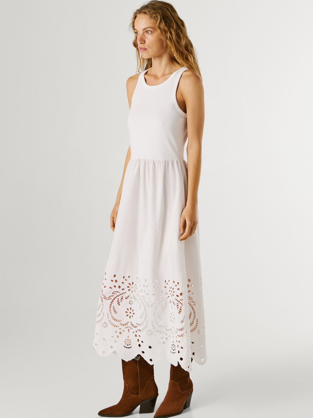 Vestido Comprido Combinado
