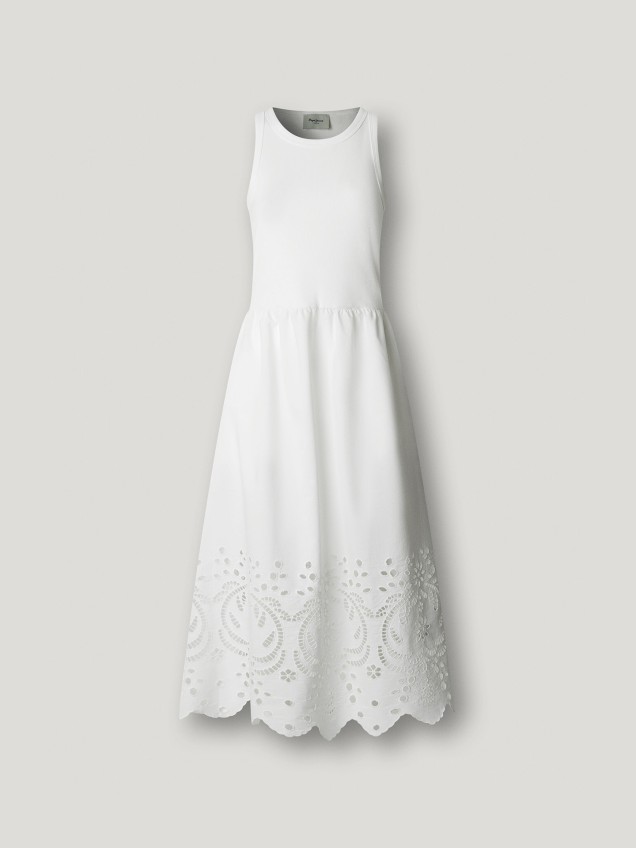 Vestido Comprido Combinado