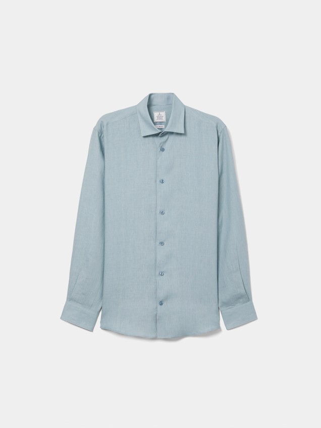 Camisa de Linho Regular Fit