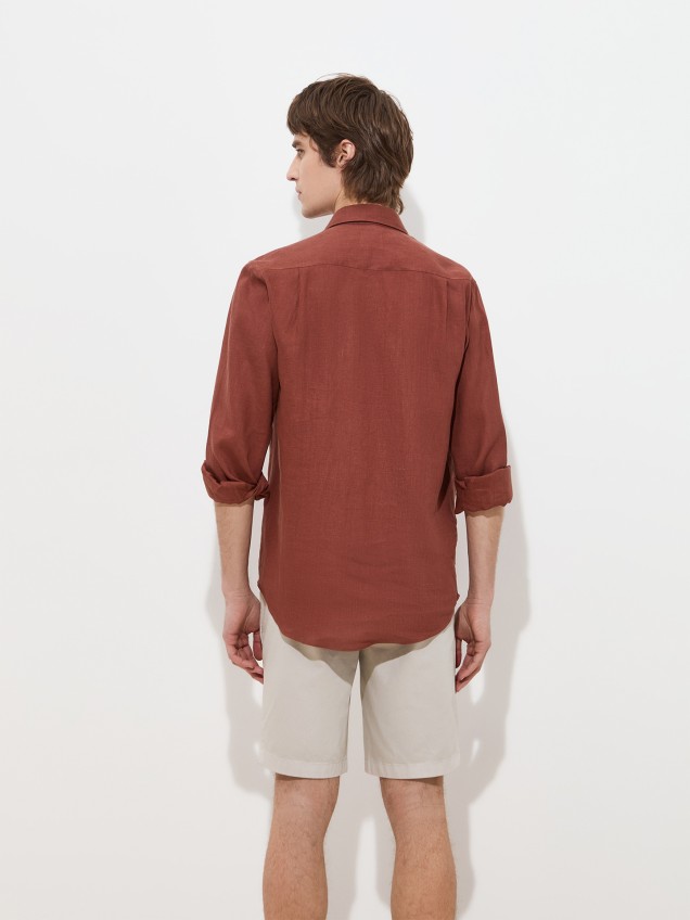 Camisa de Linho Regular Fit