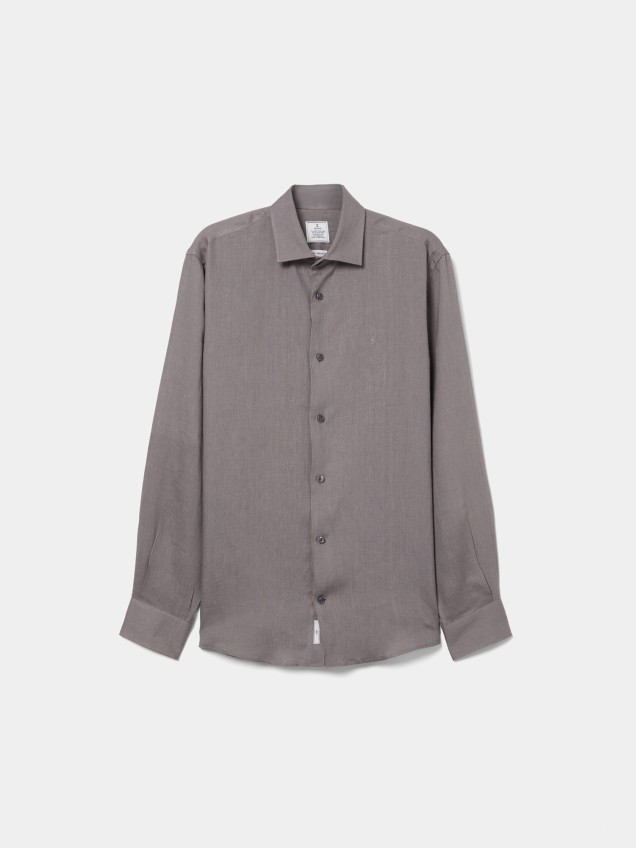 Camisa de Linho Regular Fit