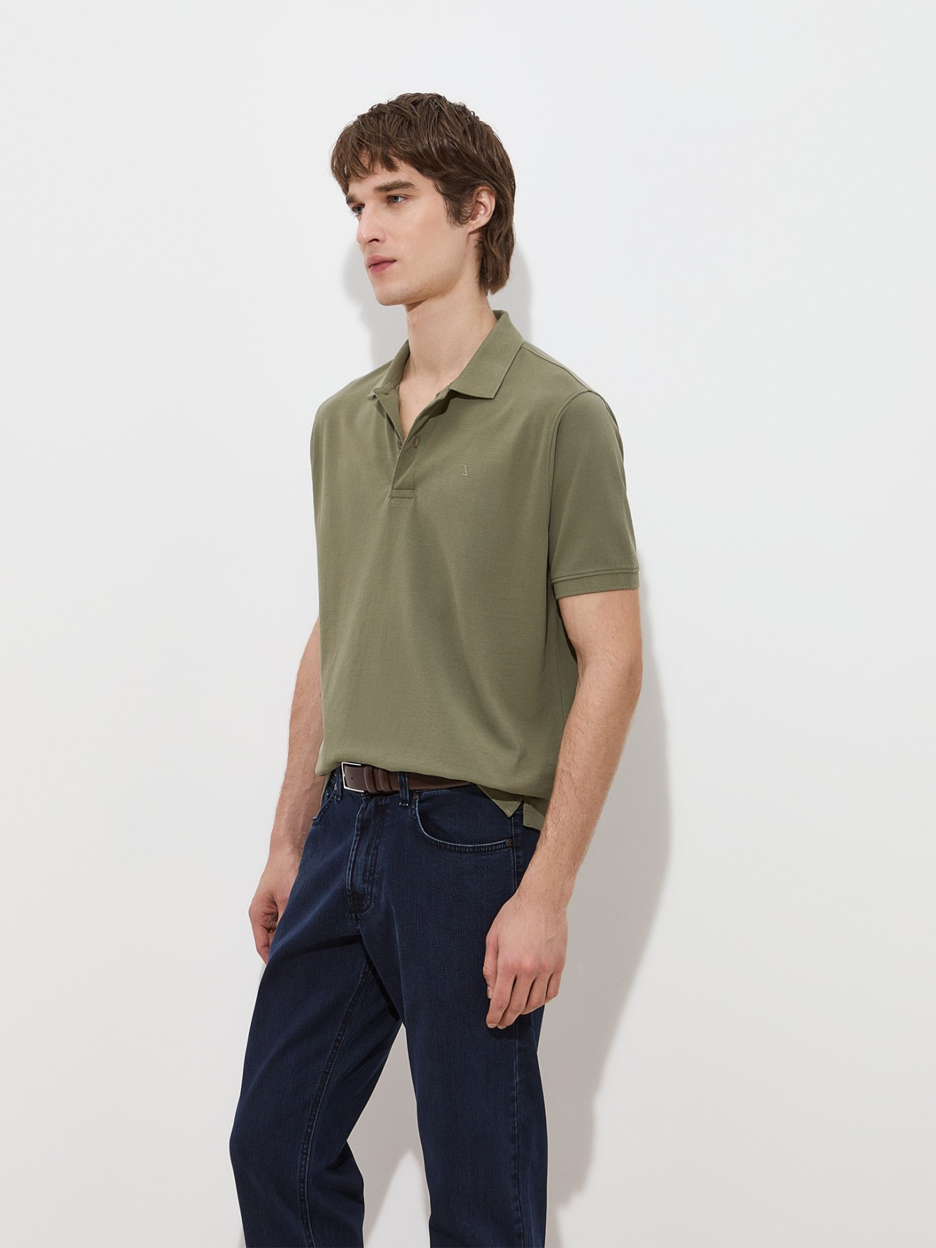 Polo de Algod�o Regular Fit