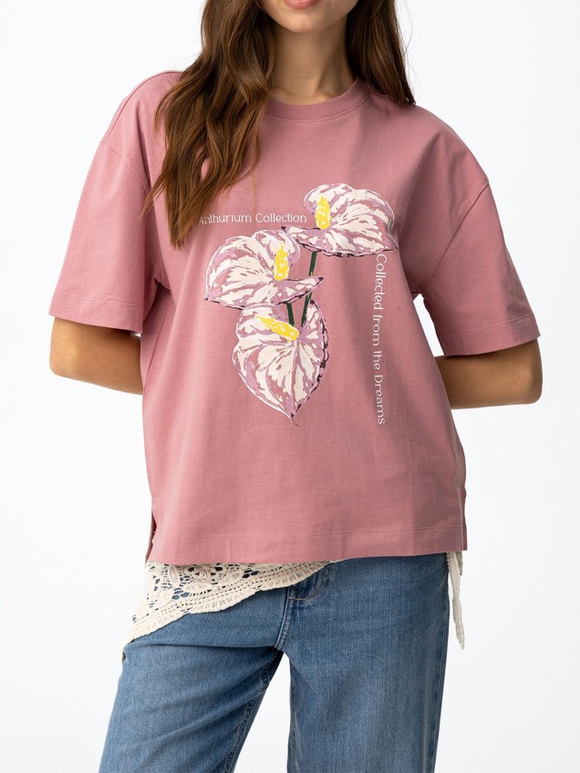 T-shirt com Estampado