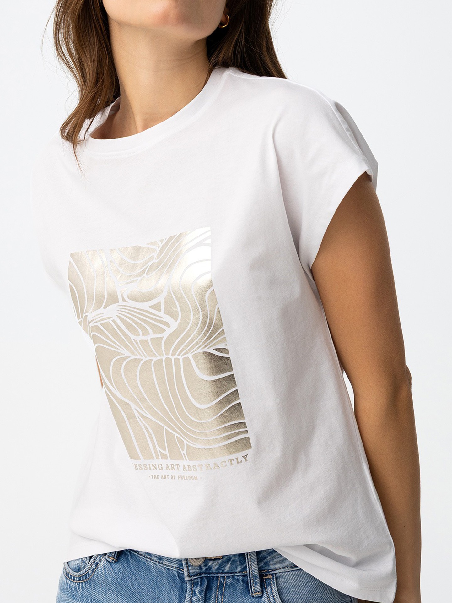 T-shirt com Estampado