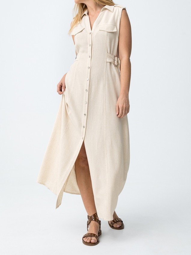 Vestido Camiseiro Midi