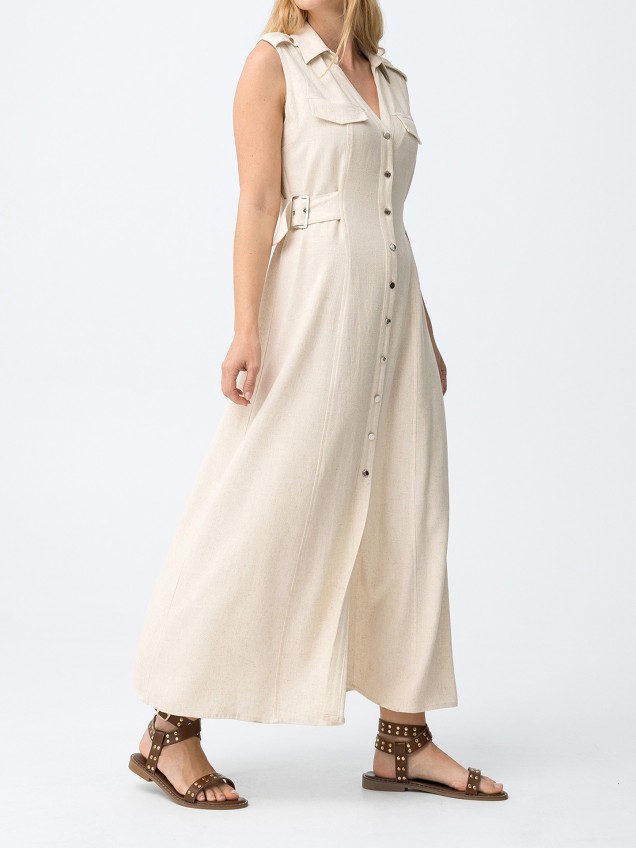 Vestido Camiseiro Midi
