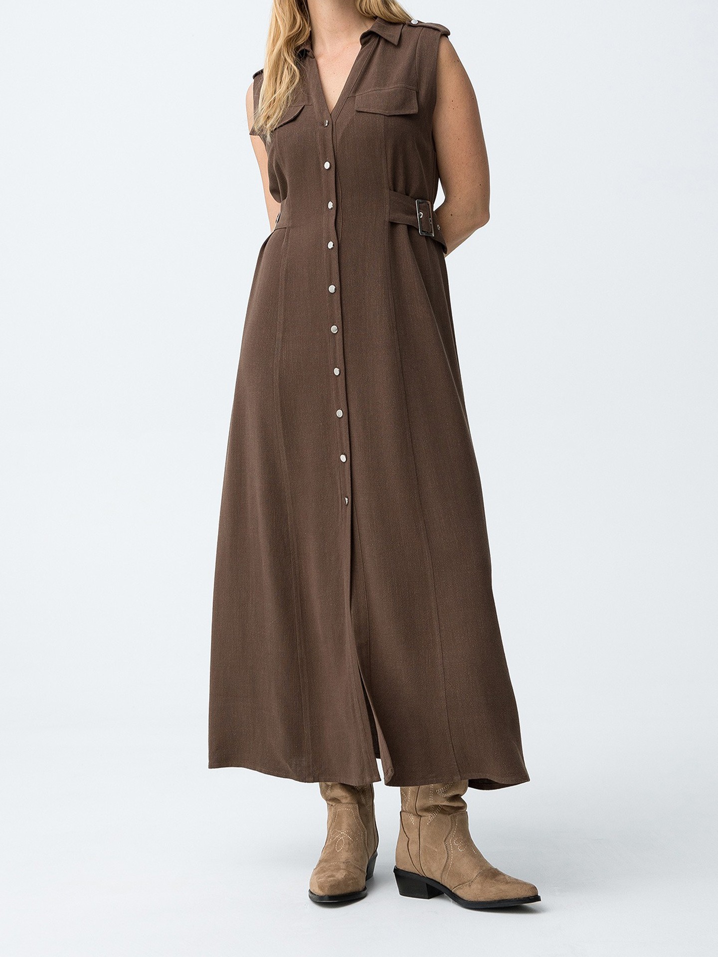 Vestido Camiseiro Midi