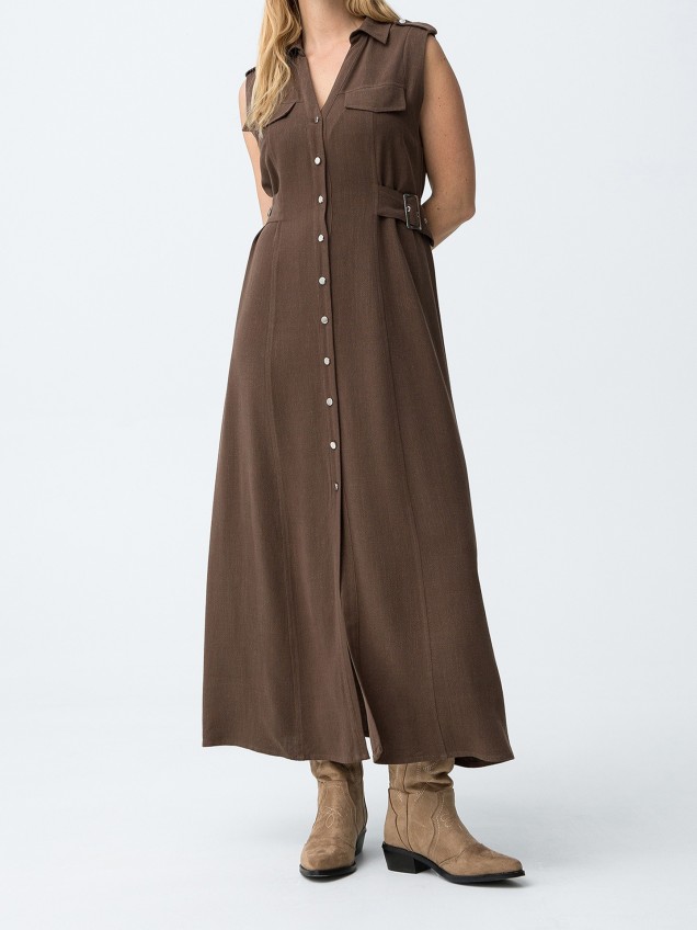 Vestido Camiseiro Midi