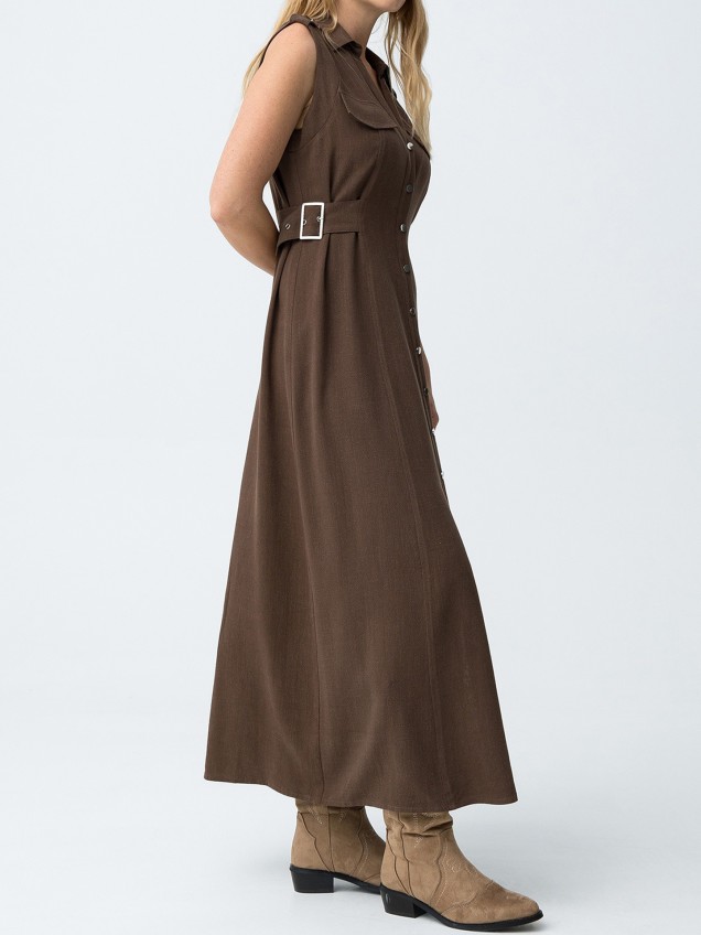Vestido Camiseiro Midi
