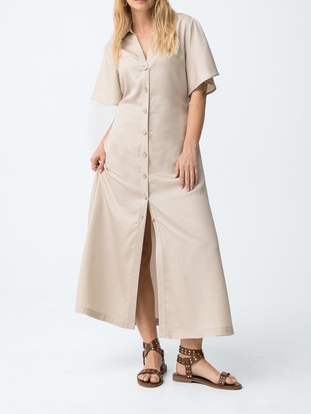 Vestido Camiseiro Midi