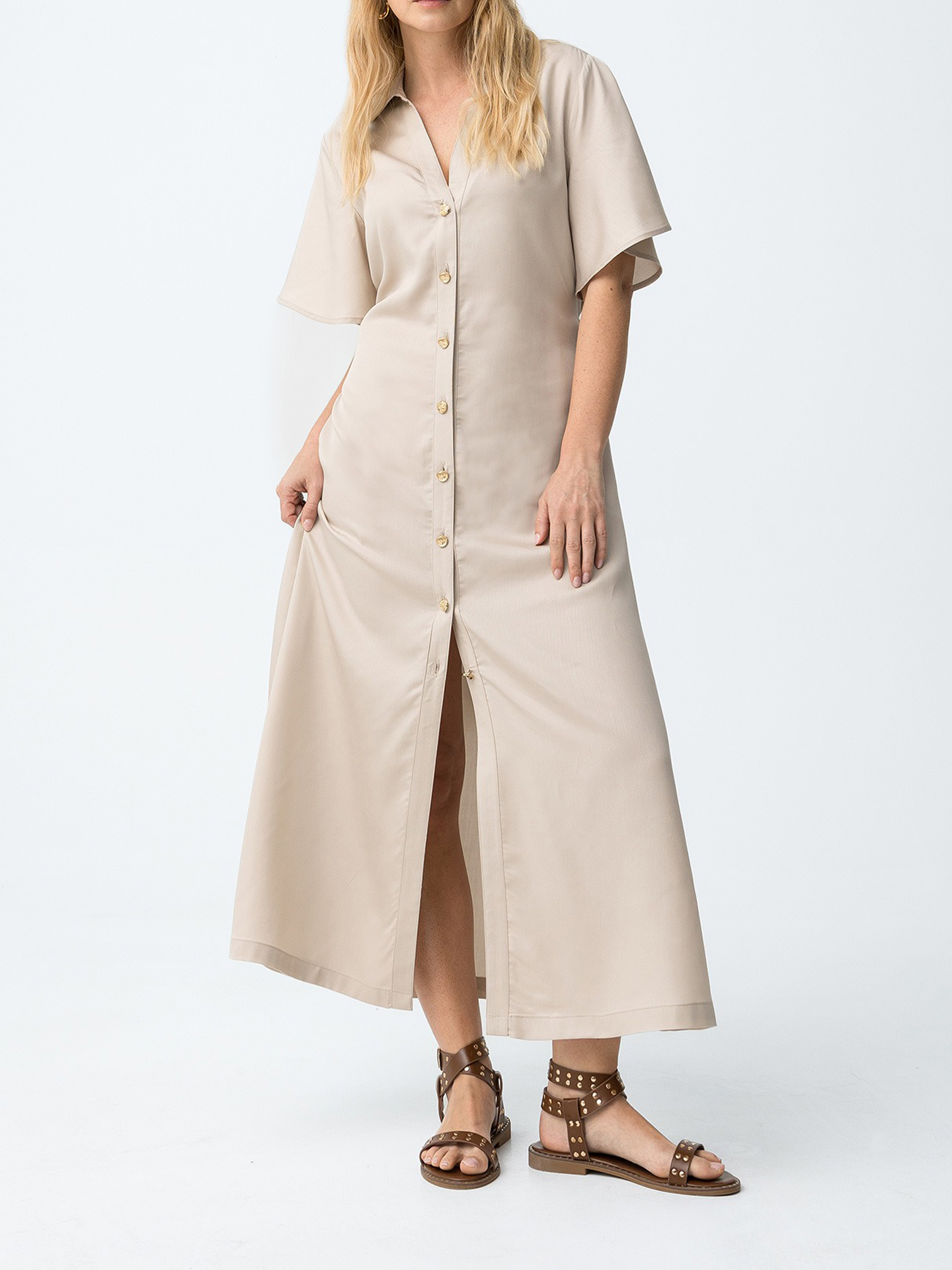 Vestido Camiseiro Midi