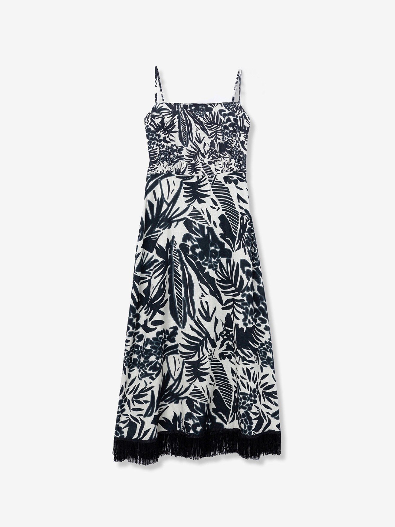 Vestido Comprido com Franjas