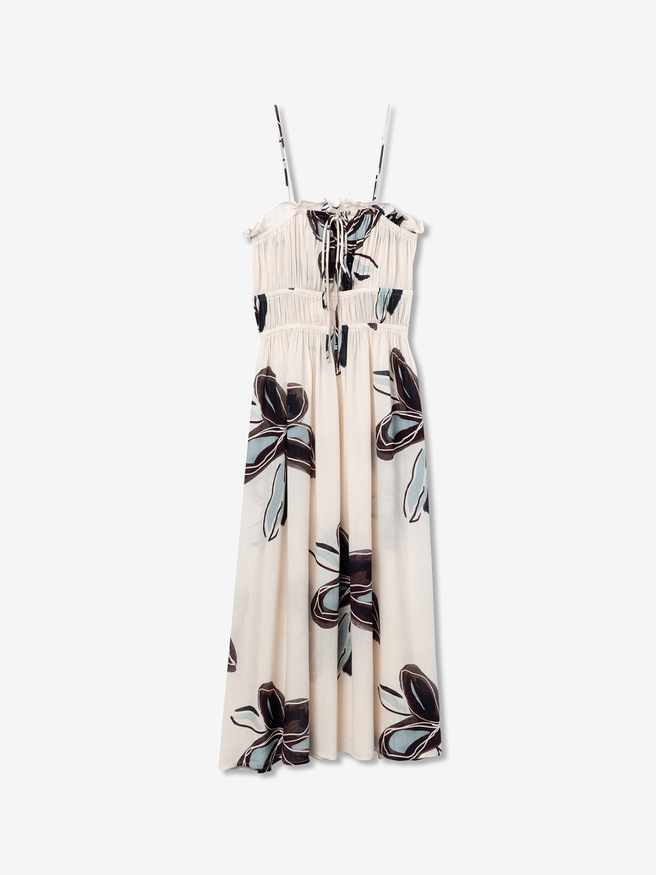 Vestido Midi com Estampado Floral