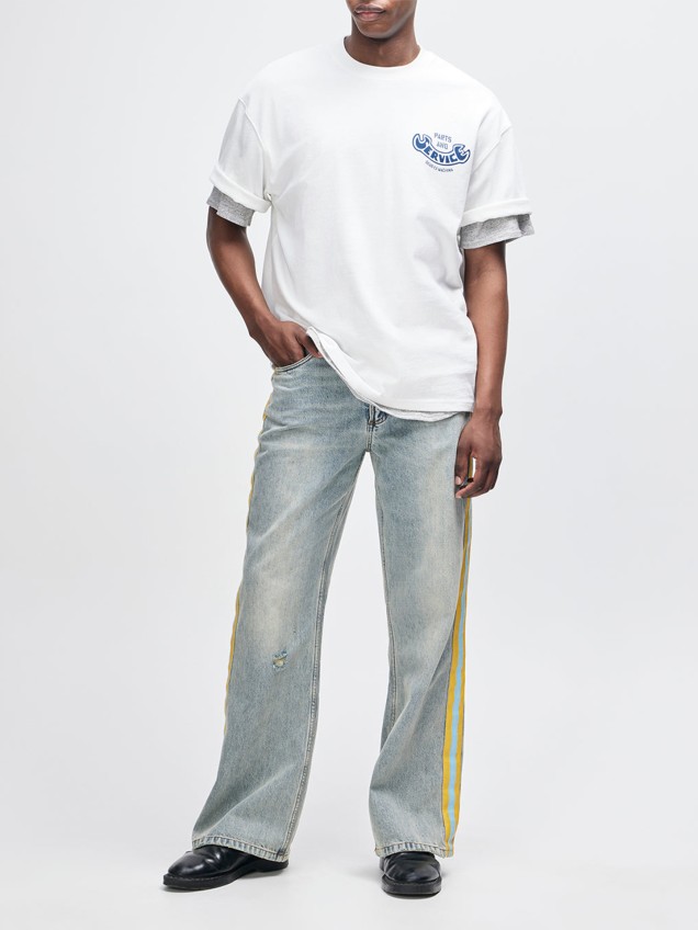 T-shirt Oversized Ruff And Smooth