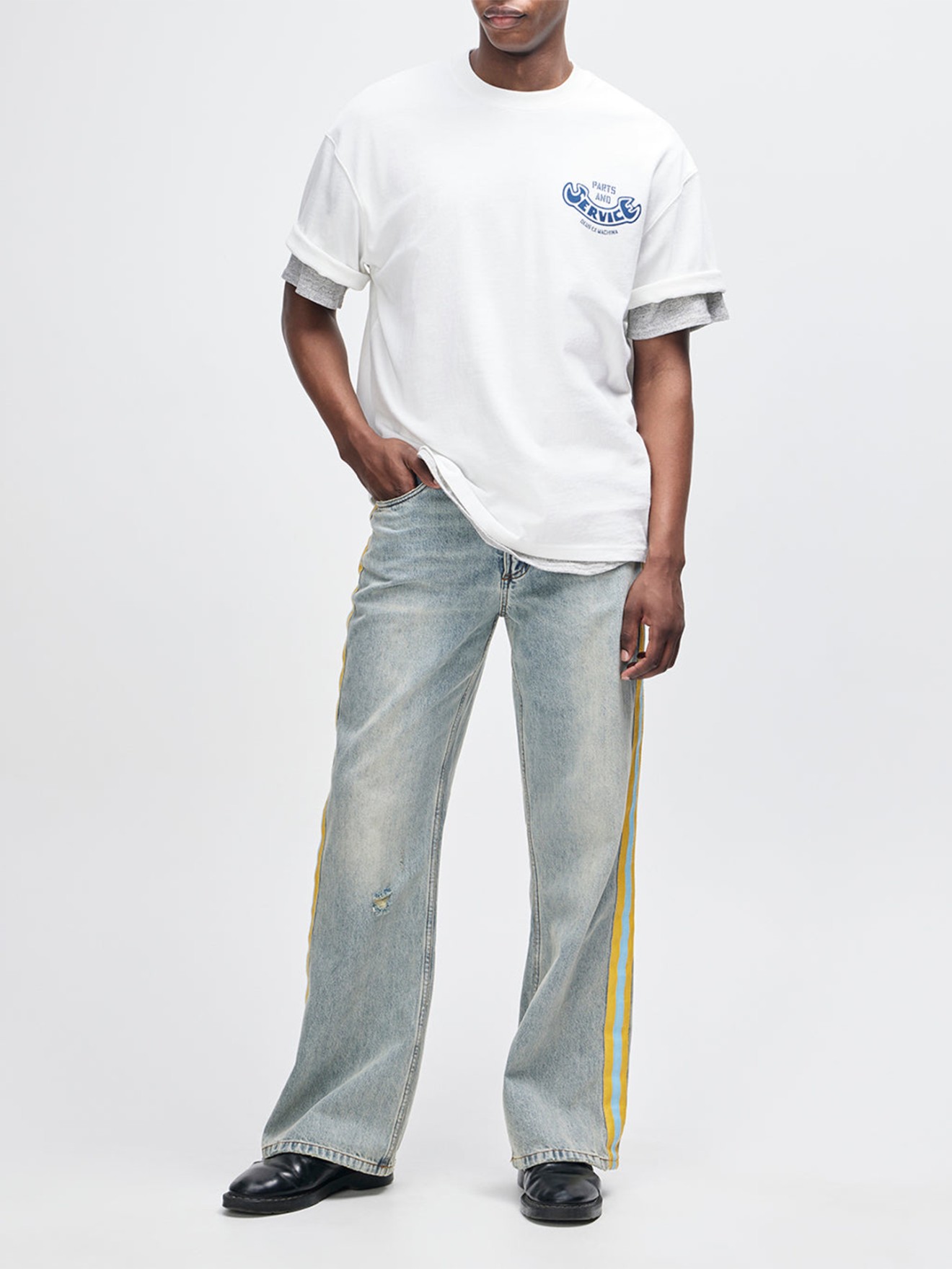 T-shirt Oversized Ruff And Smooth
